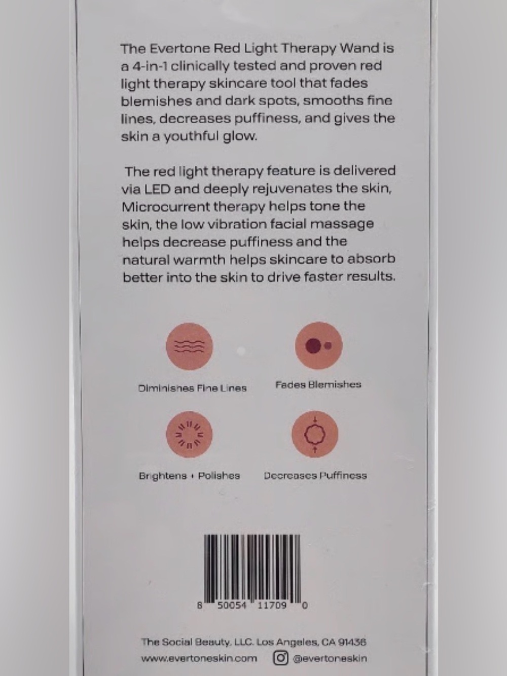 Infrawave Red Light Therapy Wand — Silver - Picture 3 of 6